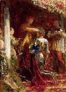 Frank Bernard Dicksee Victory, A Knight Being Crowned With A Laurel-Wreath USA oil painting artist